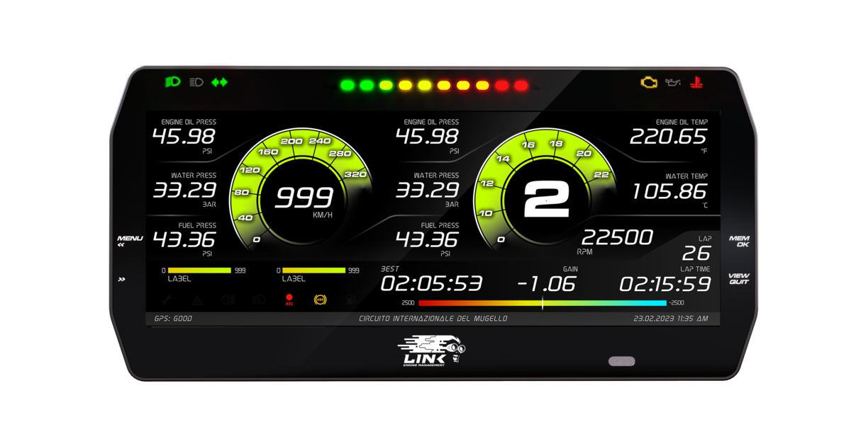 Link AIM MXT display